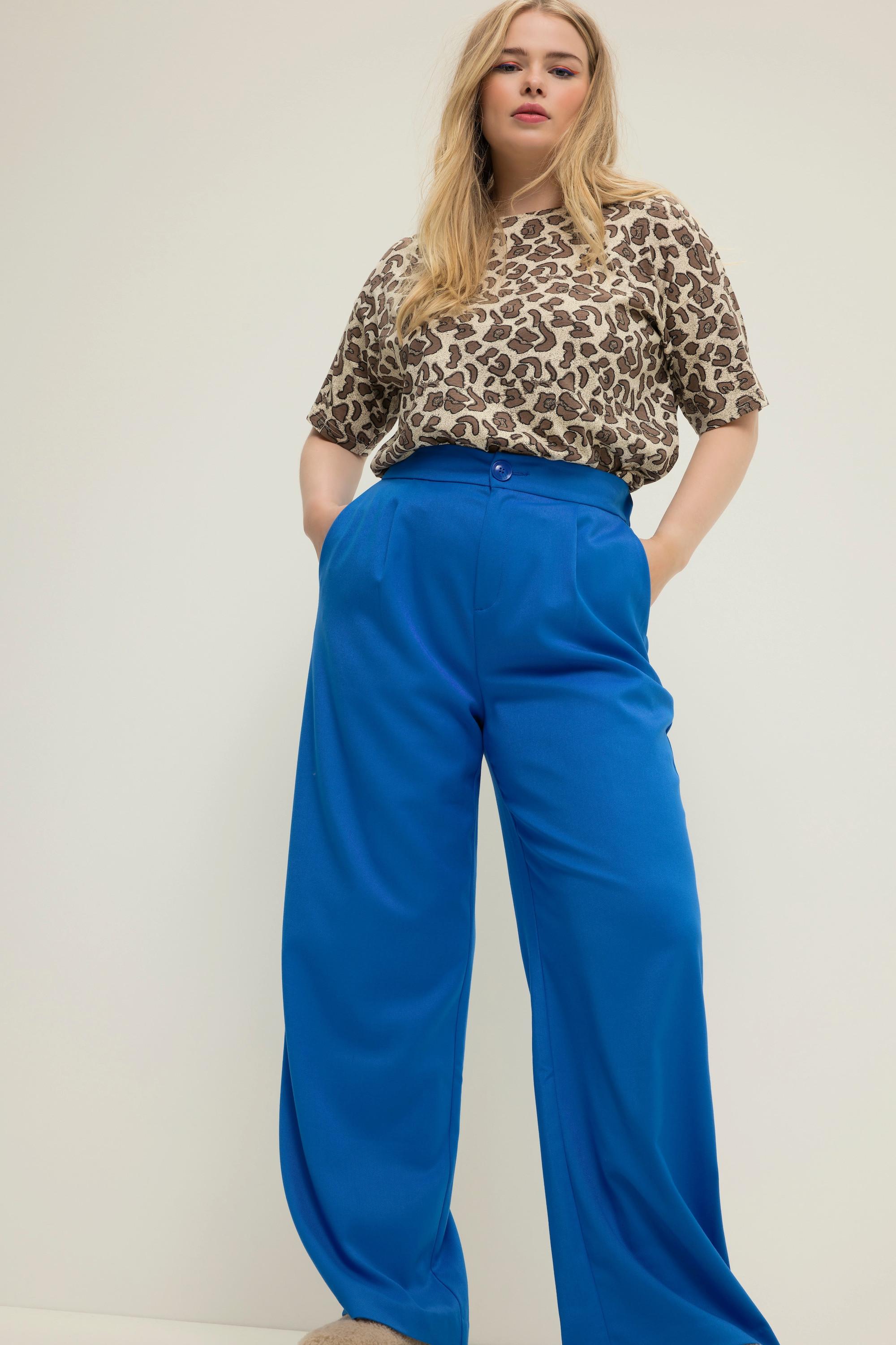 Studio Untold  Pantalon taille haute à jambes larges et taille partiellement élastique 