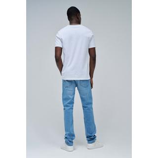 Salsa V-Ausschnitt Knopfleiste Slim Fit T-Shirt  
