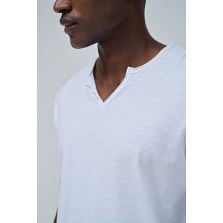 Salsa V-Ausschnitt Knopfleiste Slim Fit T-Shirt  