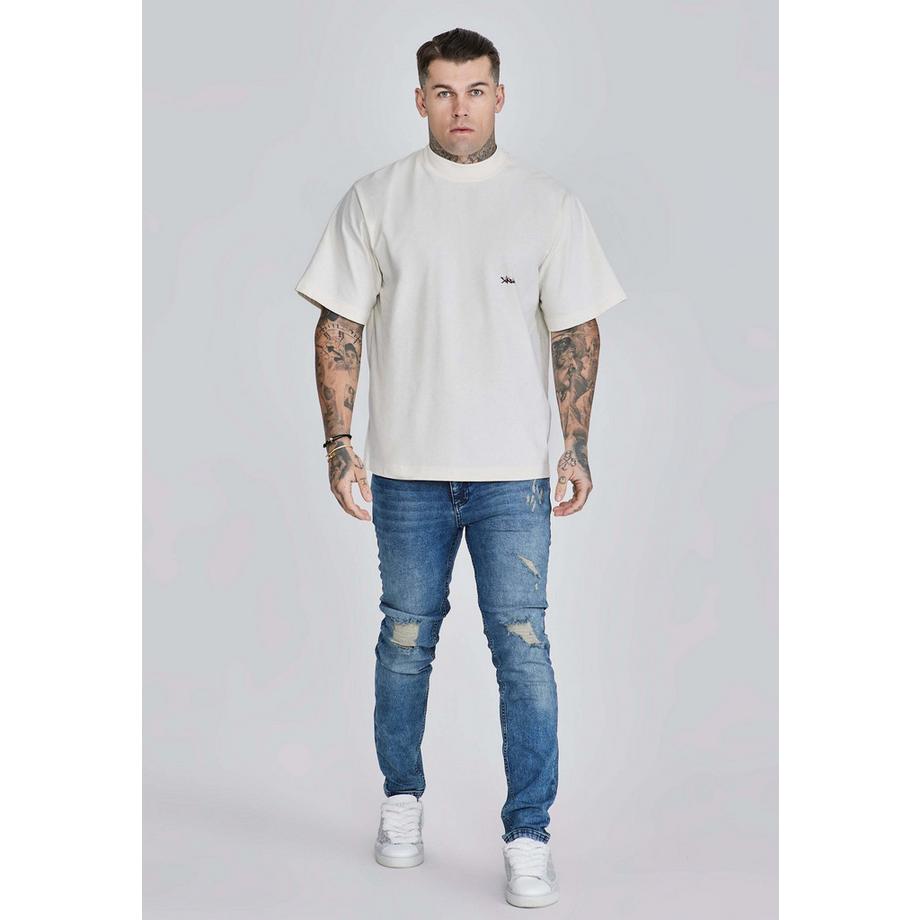 Sik Silk Oversized T-Shirt mit Logoprint  