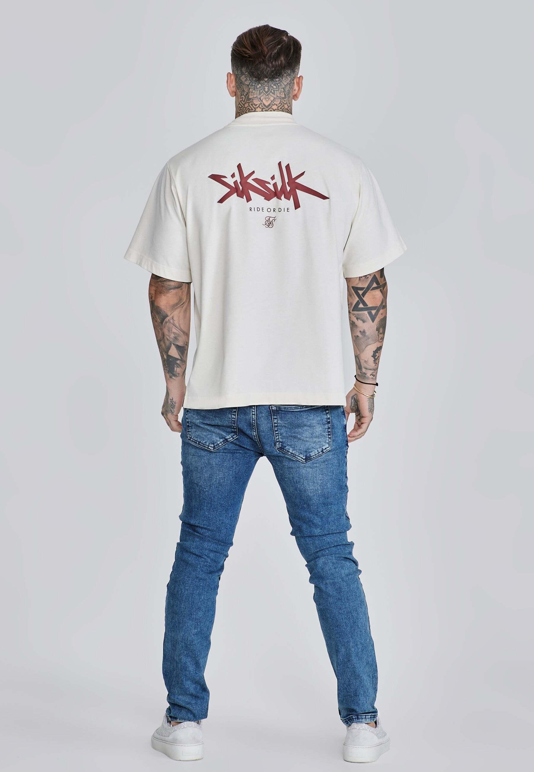 Sik Silk Oversized T-Shirt mit Logoprint  