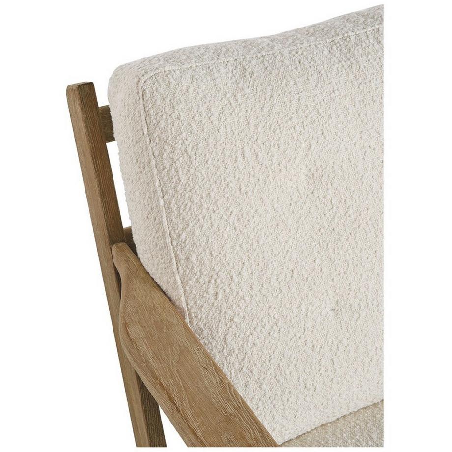 Blanc d'Ivoire Sessel Jules abziehbar Bouclé creme  