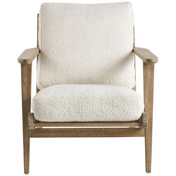 Fauteuil Jules déhoussable Bouclé crème