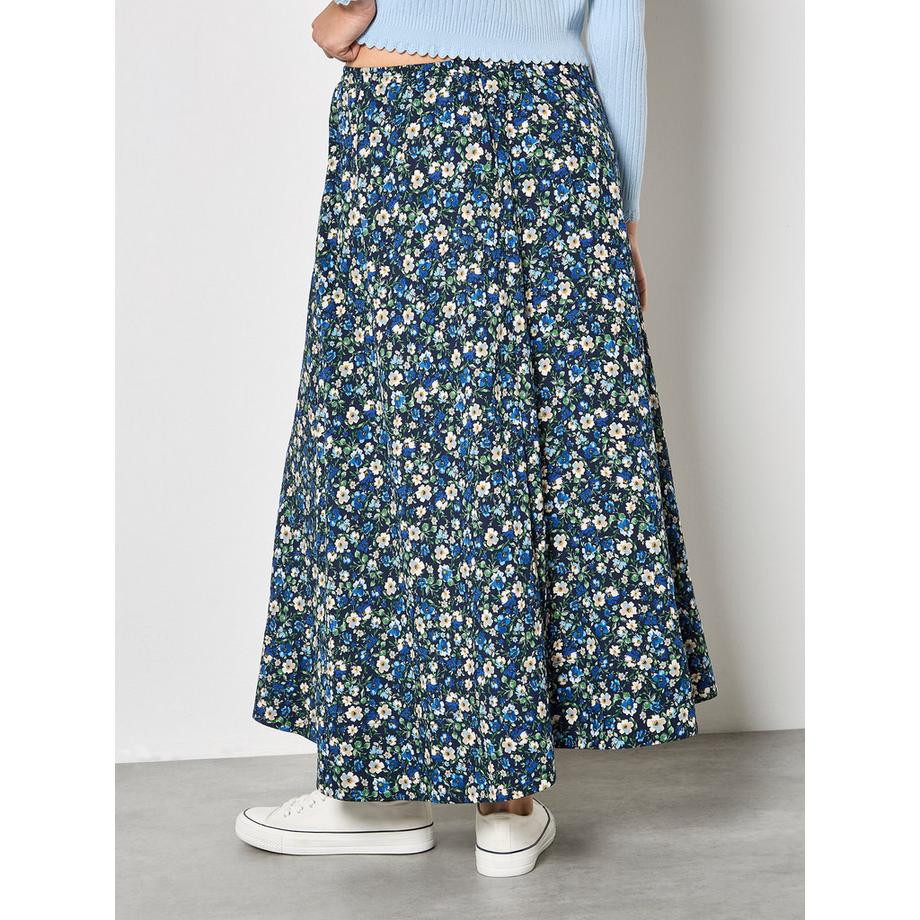 APRICOT A-Linien Midaxi Rock mit Blumenmuster  