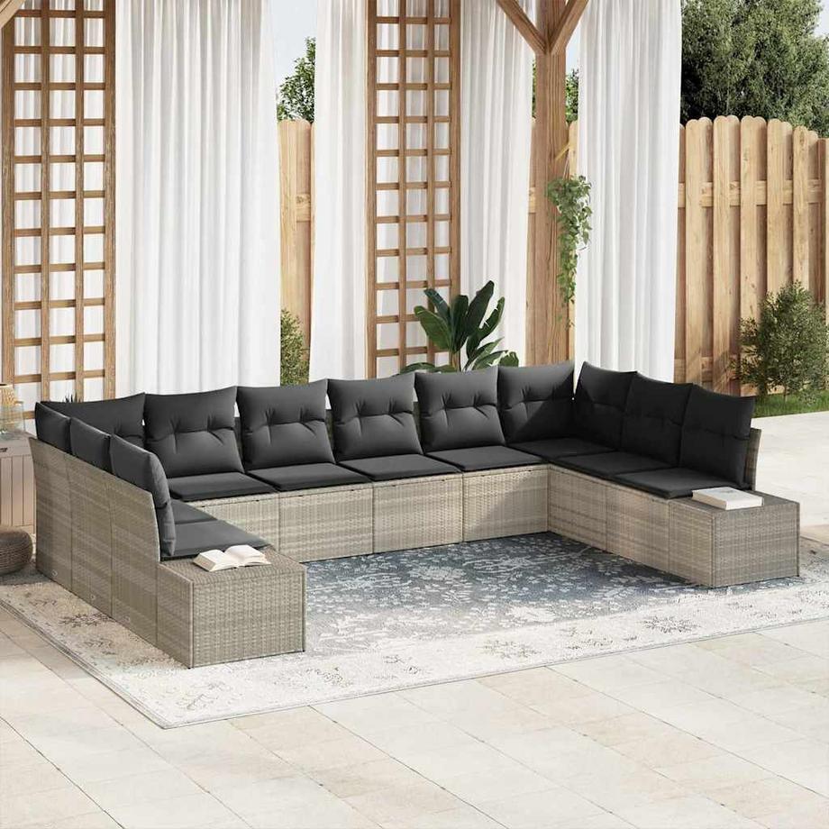 VidaXL Gartensofa-set poly-rattan  