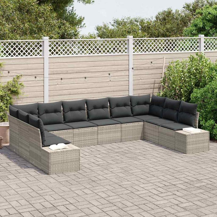VidaXL Gartensofa-set poly-rattan  