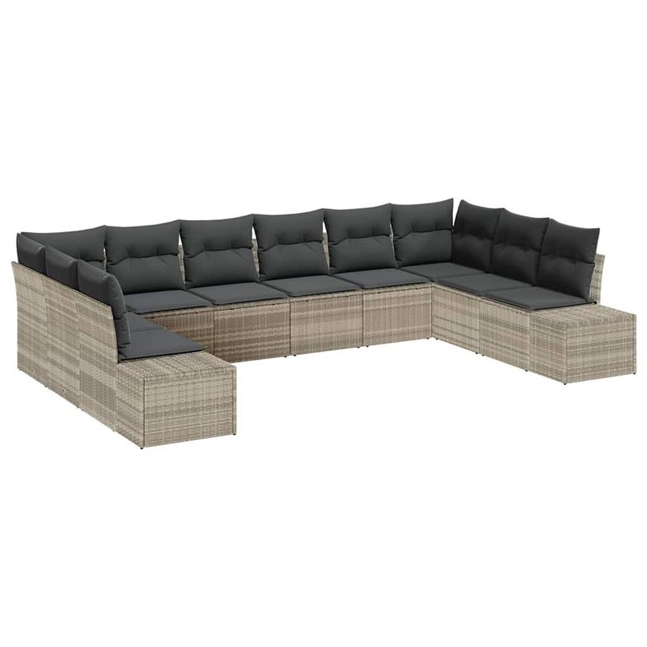 Gartensofa-set poly-rattan