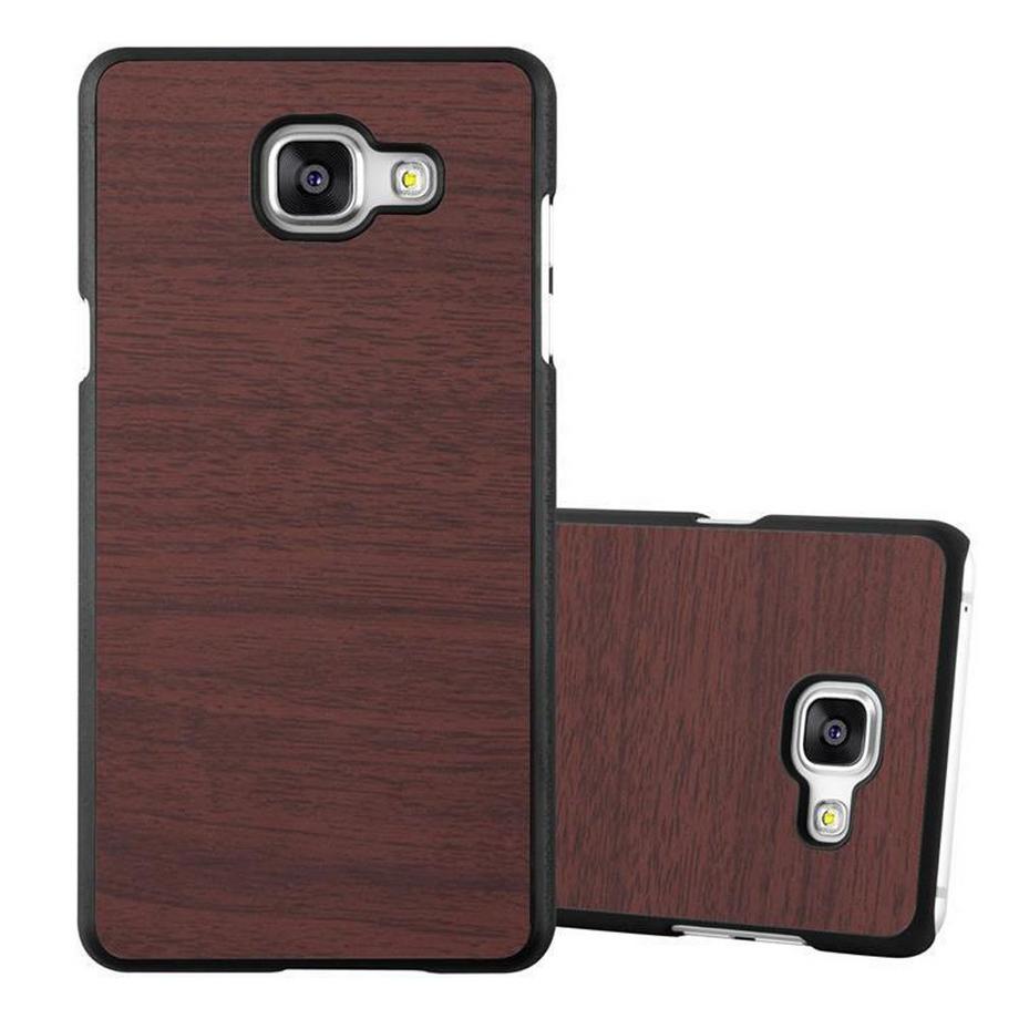 Cadorabo  Hülle für Samsung Galaxy A5 2016 TPU Silikon Holz 