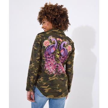 Bestickte Camo-Jacke