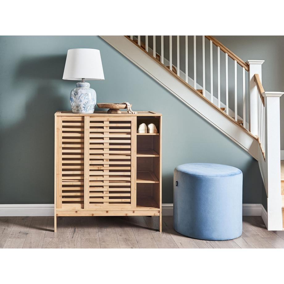 Beliani Scarpiera en Legno di bambù Boho MIDWOOD  