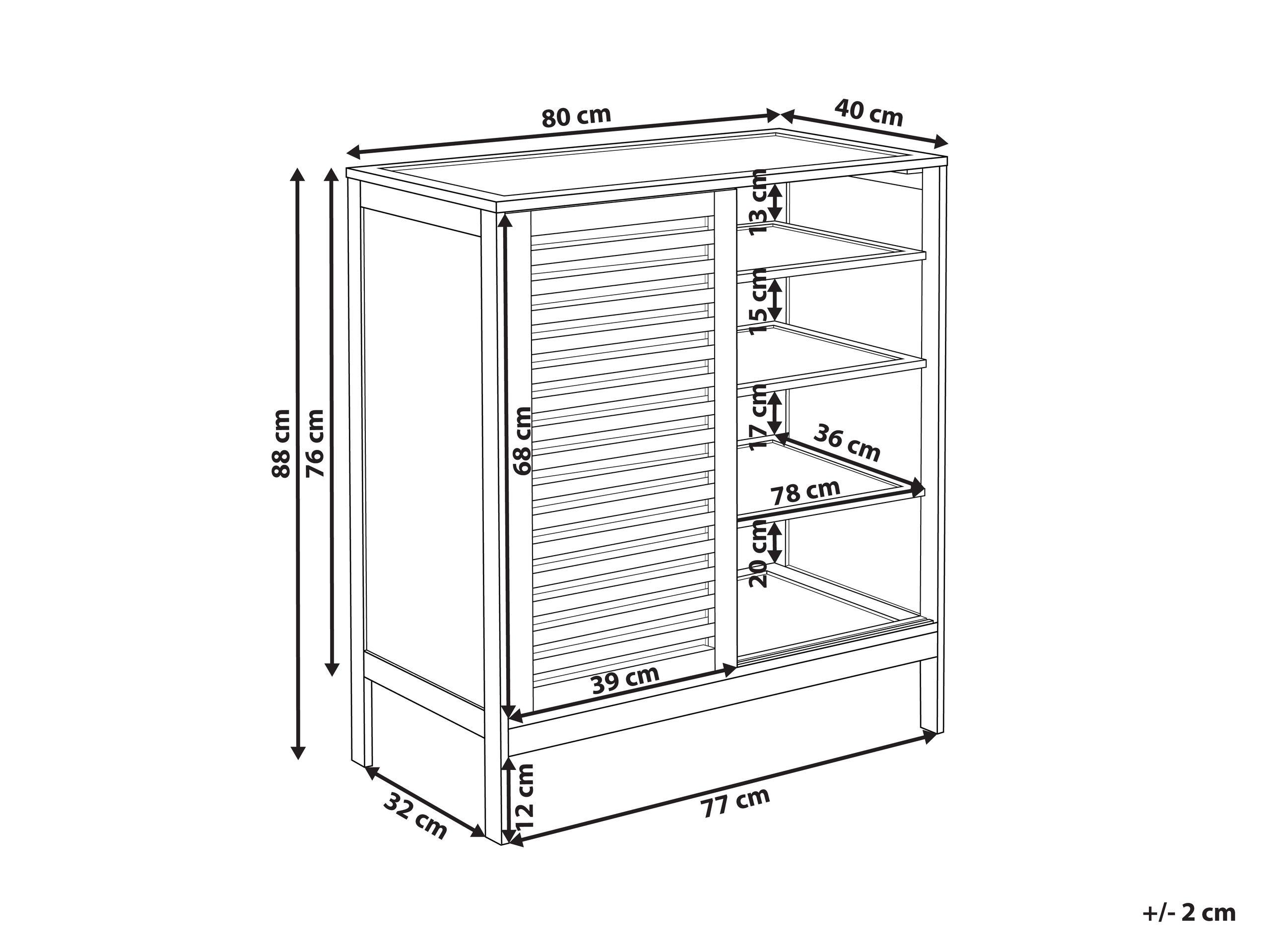 Beliani Scarpiera en Legno di bambù Boho MIDWOOD  