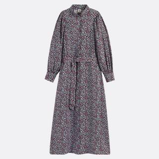 La Redoute Collections Ausgestelltes Maxikleid mit Bindegürtel  