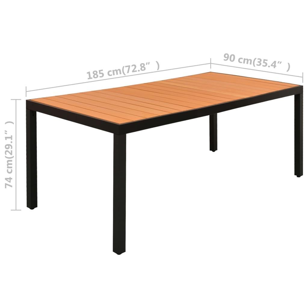 VidaXL Ensemble de salle à manger rotin synthétique  