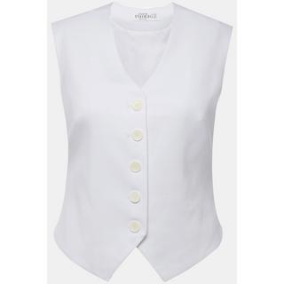 Studio Untold Anzug Weste Fitted Fit V-Ausschnitt Spitzsaum  