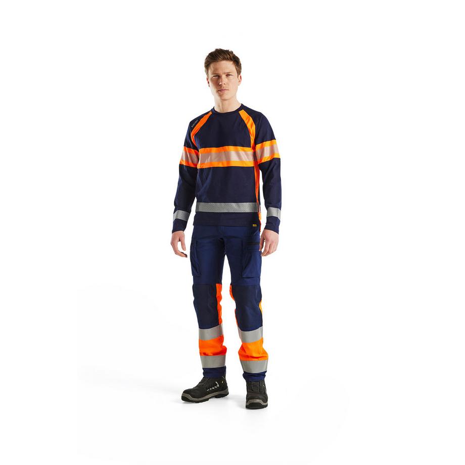 Blaklader T-shirt Maniche Lunghe Alta Visibilità  