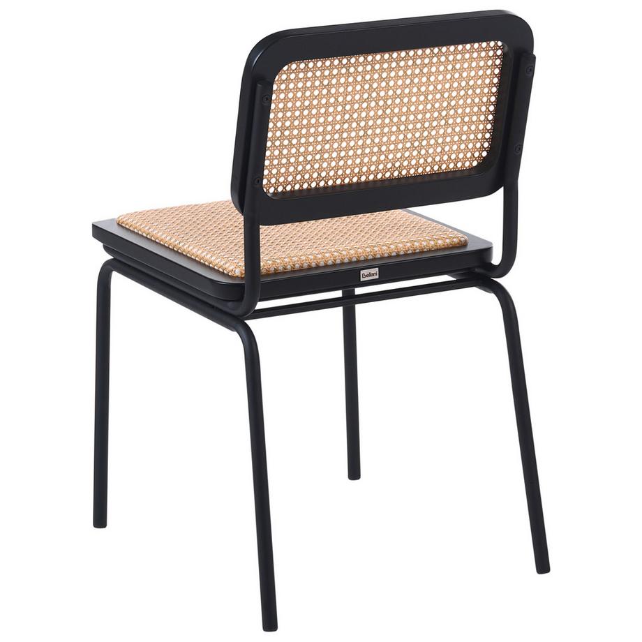 Beliani Esszimmerstuhl 2er Set aus PE Rattan Boho CORVALLIS  