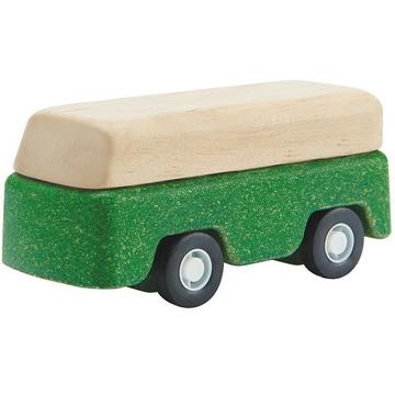 Bus en bois Plan Toys vert