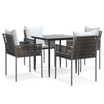 Garten essgruppe poly-rattan