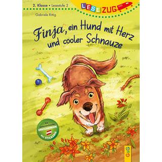 LESEZUG/2. Klasse - Lesestufe 2: Finja, ein Hund mit Herz und cooler Schnauze Rittig, Gabriele; Kühler, Anna-Lena (Illustrationen) Gebundene Ausgabe 