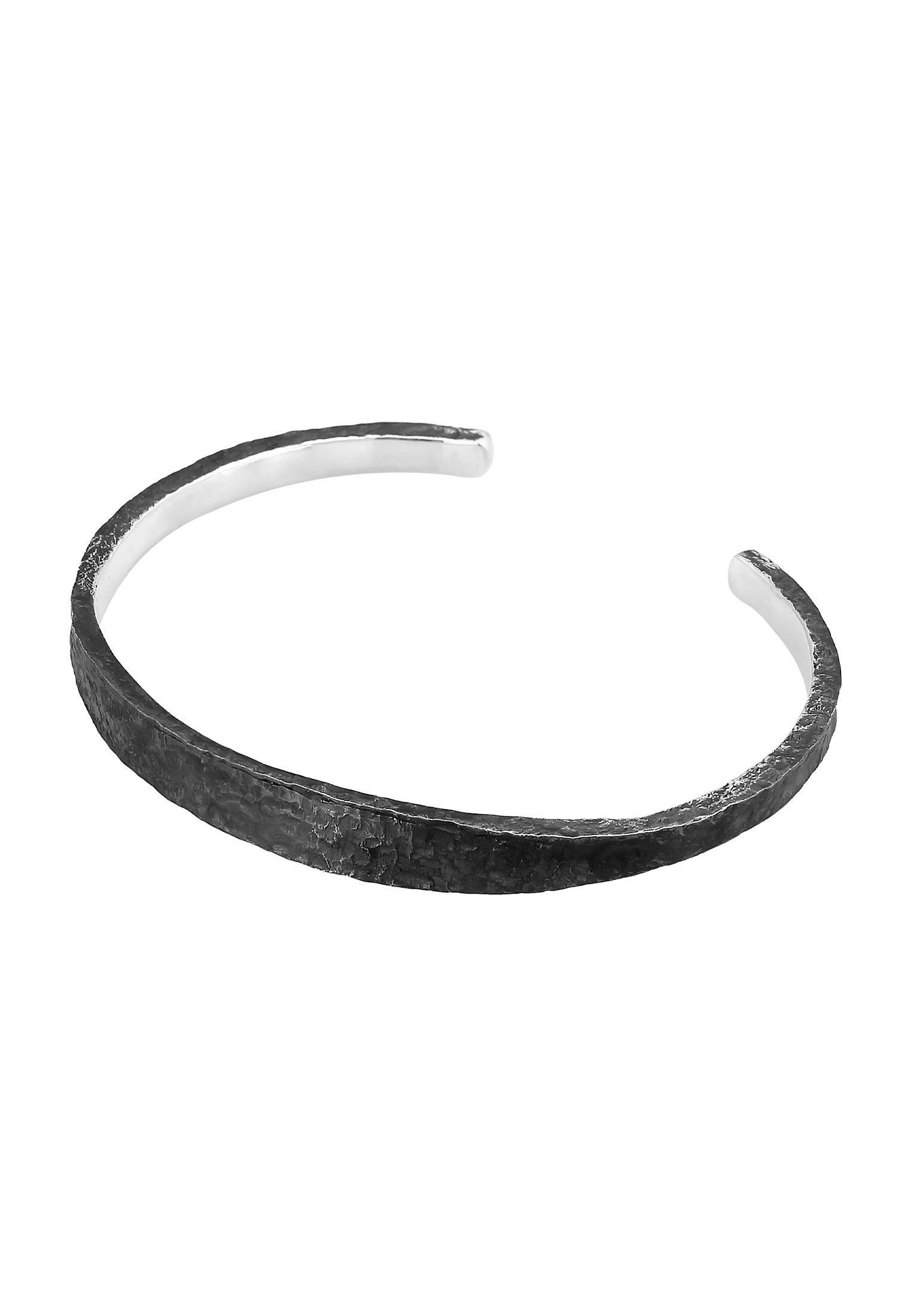 Kuzzoi  Armband  Armreif Handgefertigt Used Look 925 Silber 