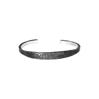 Kuzzoi  Bracelet Herren Armreif Handgefertigt Used Look 925 Silber 