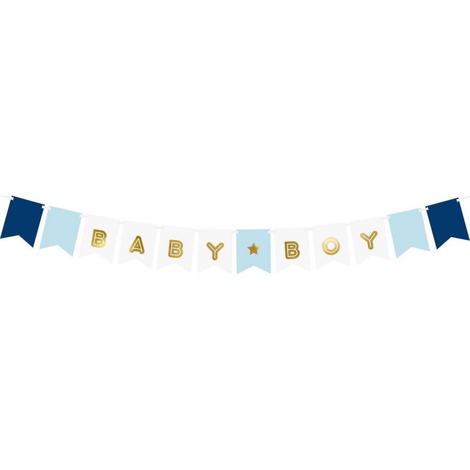 PartyDeco  Girlande Baby Boy 