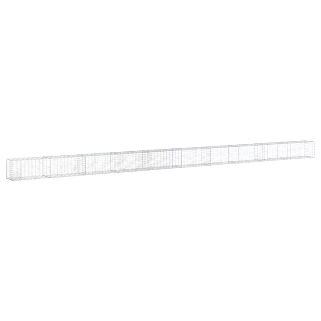 VidaXL - Panier gabion fer, One Size, Argent