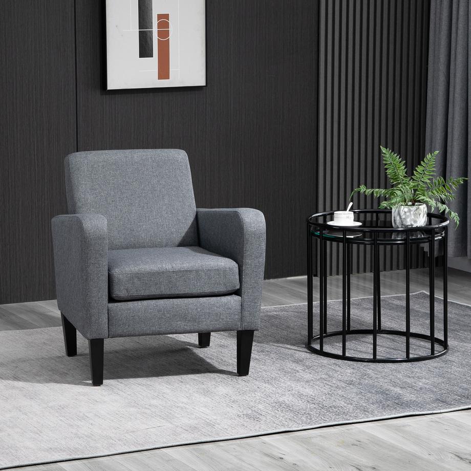 HOMCOM Fauteuil simple  