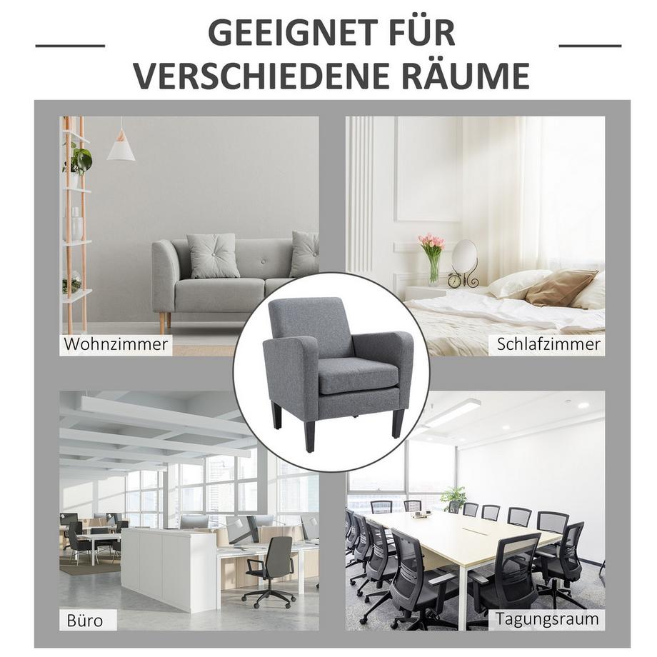 HOMCOM Fauteuil simple  