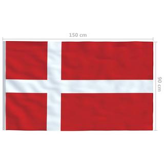 VidaXL Drapeau danemark  