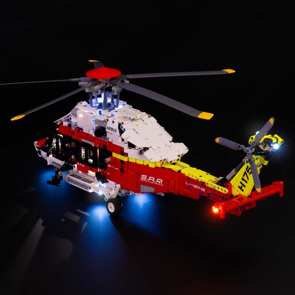 LIGHT MY BRICKS  Light My Bricks LEGO Airbus H175 Rescue Helicopter Kit d'éclairage Multicolore 
