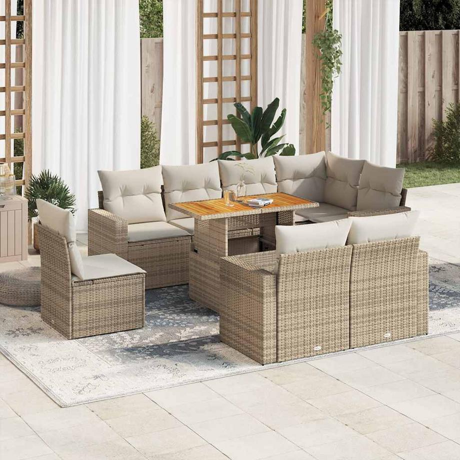 VidaXL Garten sofagarnitur poly-rattan  