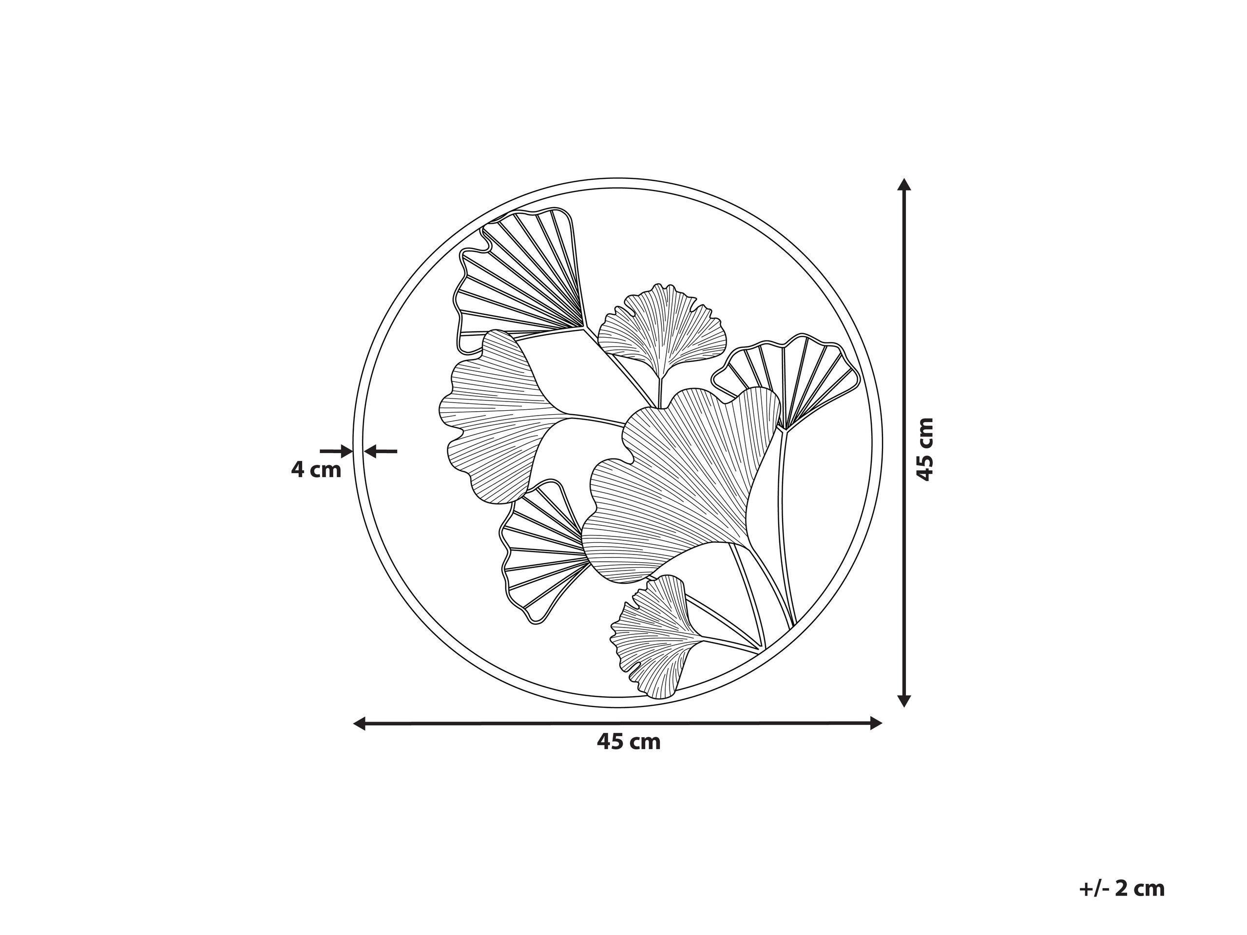 Beliani Wandobjekt aus Eisen Modern BISMUTH  