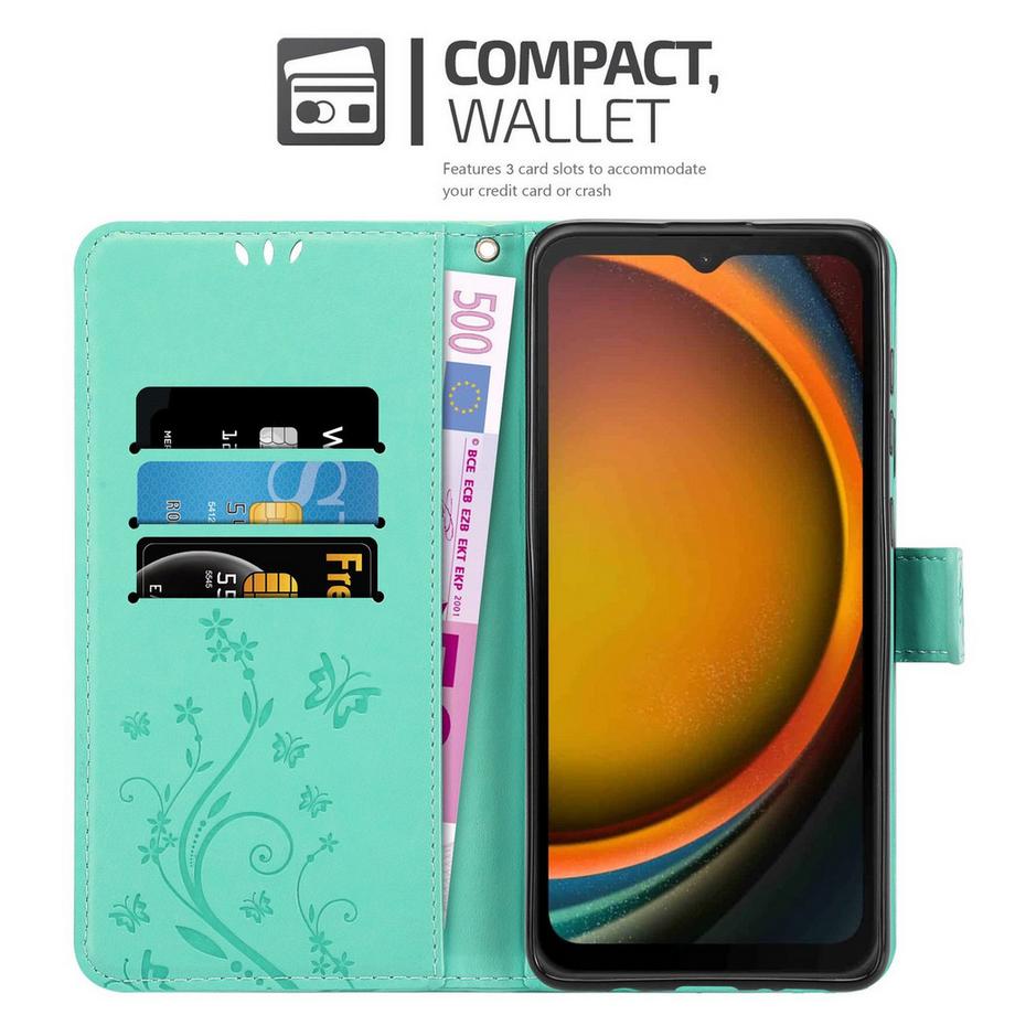 Cadorabo  Samsung XCover 7 Hülle mit Blumen Muster 