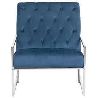 Beliani Fauteuil en Velours Glamour HARSTAD  