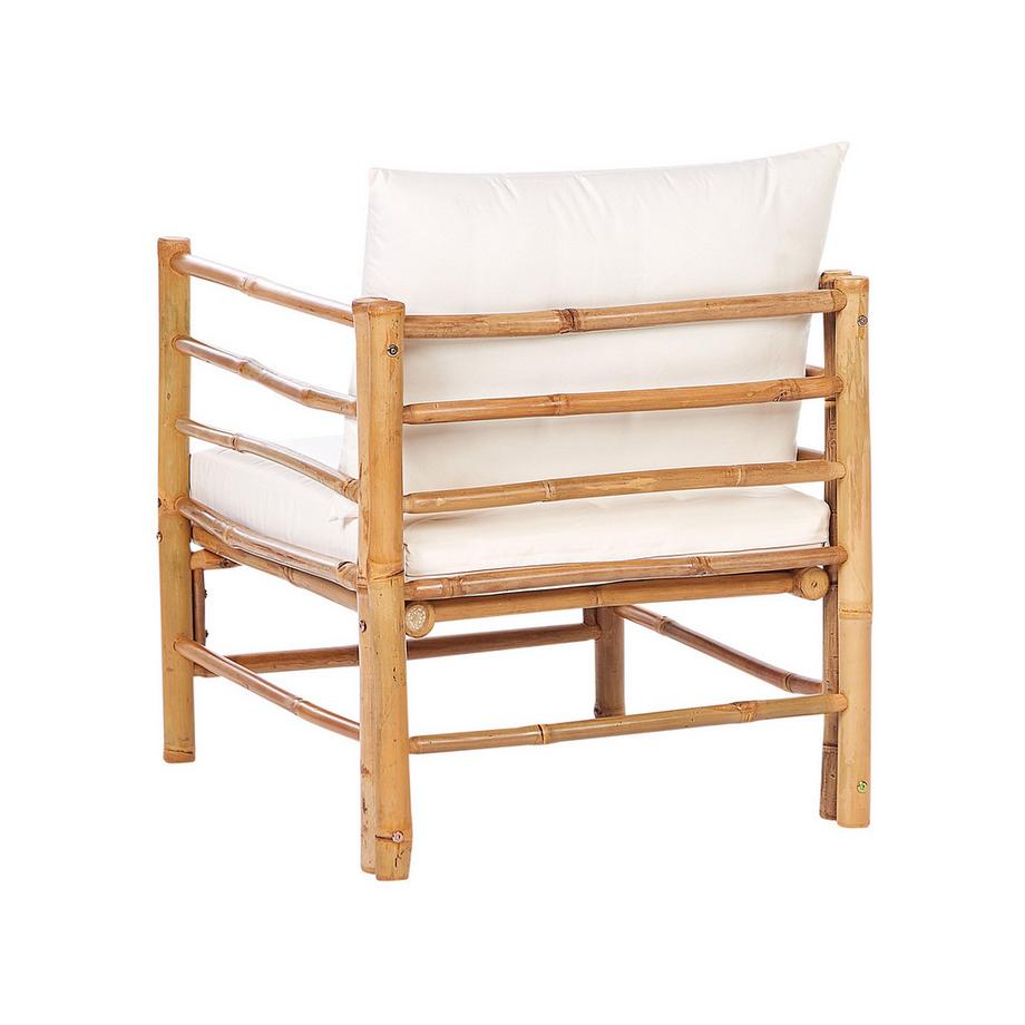 Beliani Ecksofa aus Bambusholz Boho CERRETO  