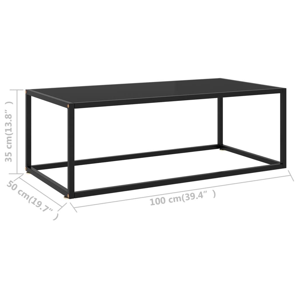 VidaXL Table basse verre  