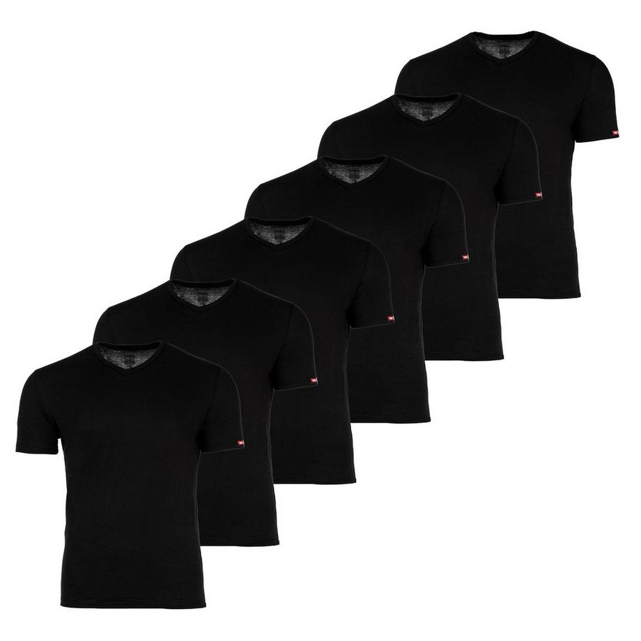 T-Shirt  6er Pack Bequem sitzend-MICHAEL-D-CORE-6PACK