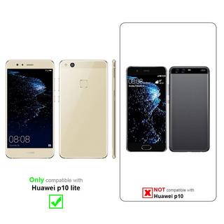 Cadorabo  Housse compatible avec Huawei P10 LITE - Coque de protection au design flip en similicuir structuré 