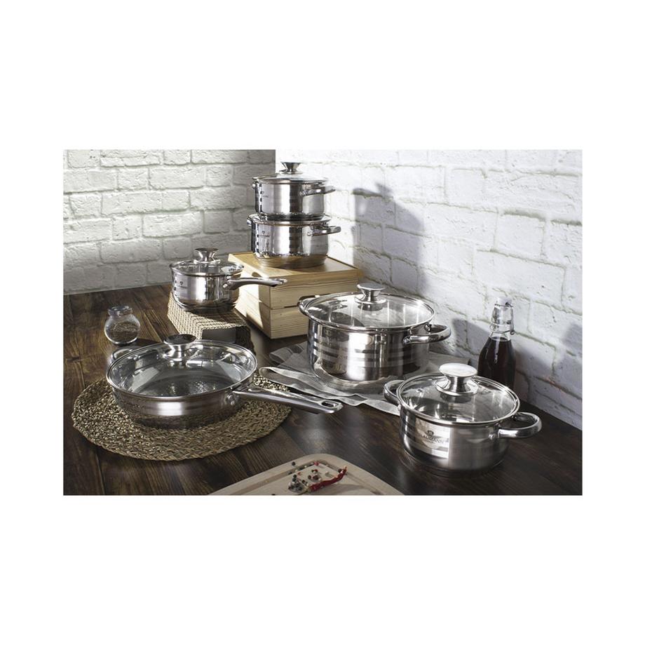 Blaumann 12-teiliges Topfset Edelstahl Gourmet Line Shiny  