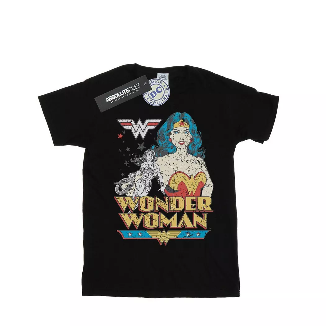 DC COMICS - TShirt, für Damen, Schwarz, Größe XL