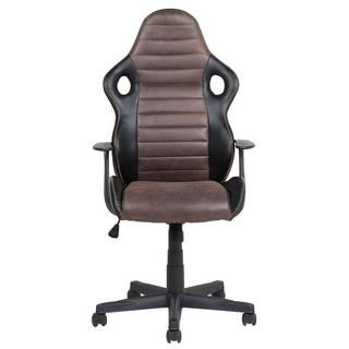 Beliani Chaise de bureau en Cuir PU Traditionnel SUPREME  