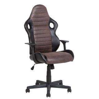 Beliani Chaise de bureau en Cuir PU Traditionnel SUPREME  