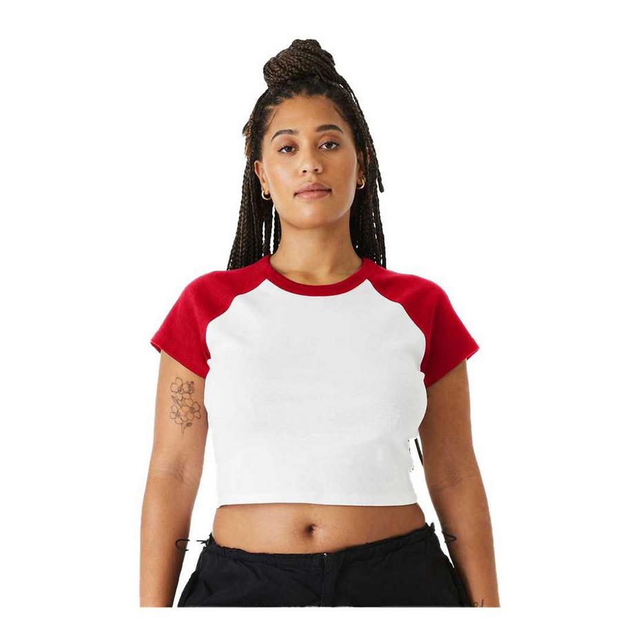 Bella + Canvas Maglietta Raglan Microfibra  