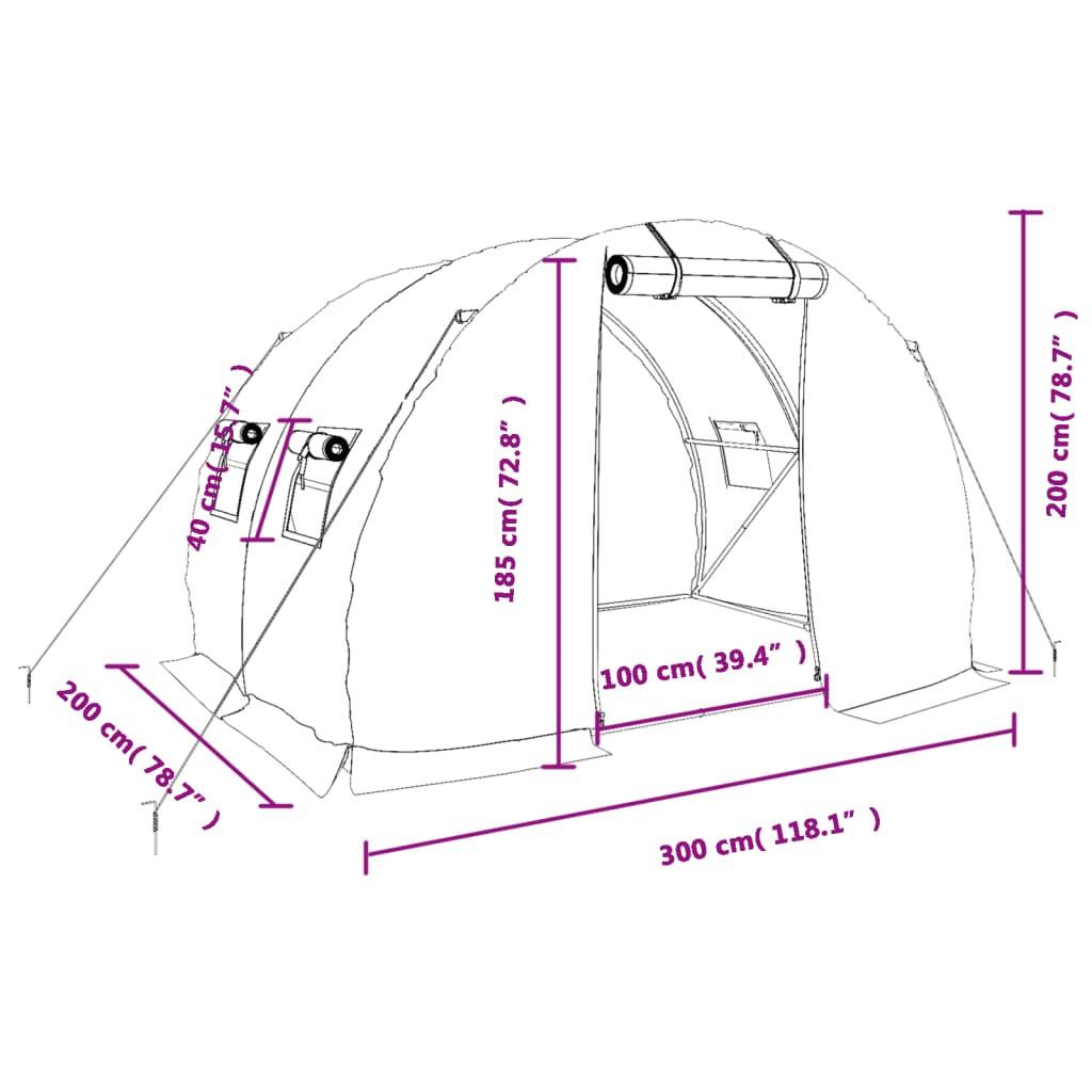 VidaXL Gewächshaus polyethylen  