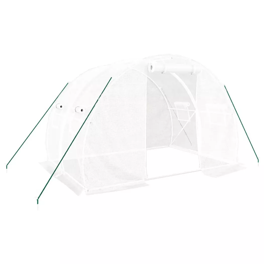 VidaXL - Gewächshaus polyethylen, One Size, Weiss