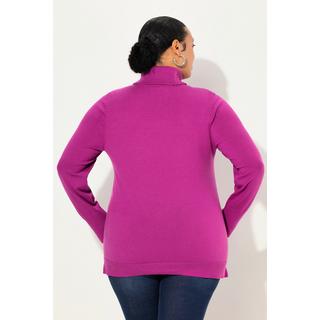 Ulla Popken  Rollkragenpullover, breite Rippbündchen, Langarm 