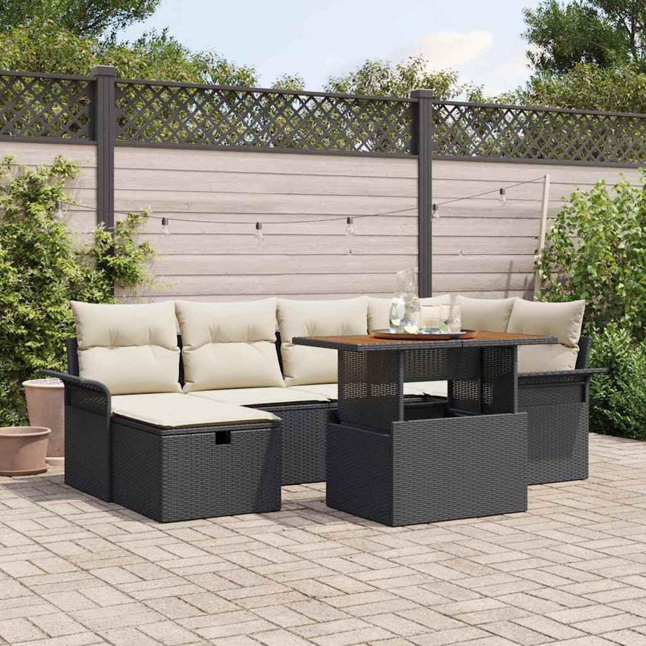 VidaXL Gartensofa poly-rattan  