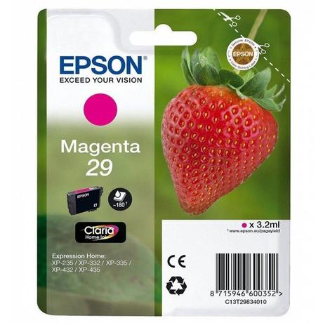 EPSON  Strawberry Cartouche "Fraise" 29 - Encre Claria Home M 