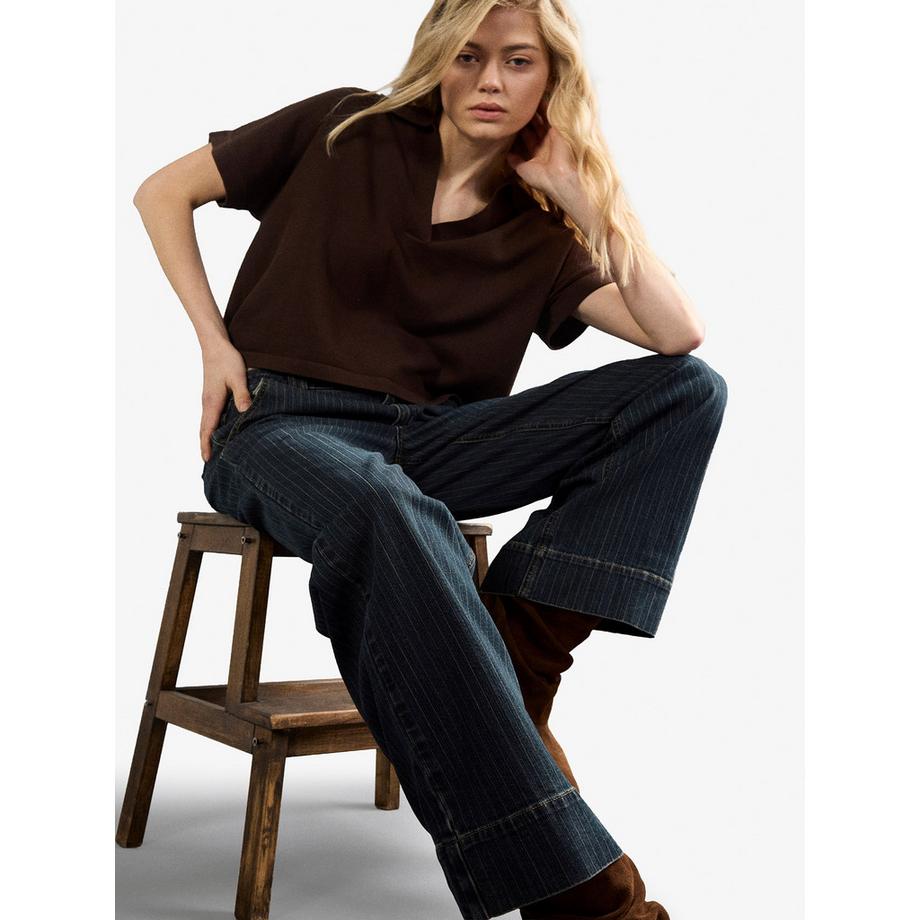 APRICOT Jeans a righe sottili con gamba larga  